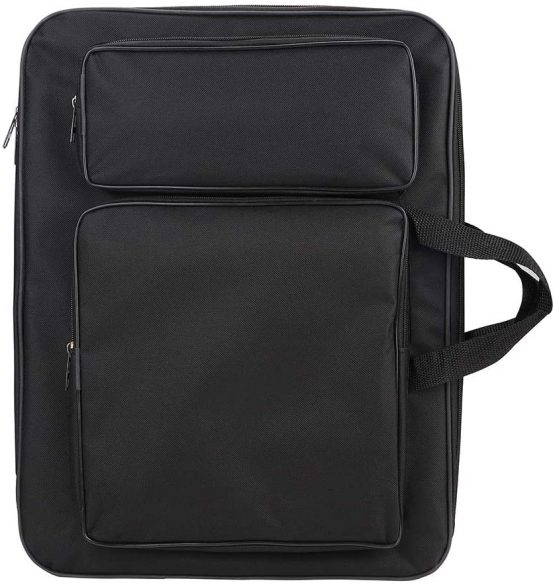 Portable Art Portfolio Case Waterproof A3 Drawing Board Bag Artwork Portfolio Carry Case Art Artist Folder Case Student Portfolio Drawing Painting Sketch Bag for Palette Paints Brushes Pencils - Image 4