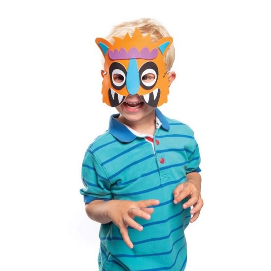 Baker Ross AW777 Halloween Kits, Monster Bunch Foam Mask Craft for Kids to Dress up and Play This Trick Or Treat Season (Pack of 4), Assorted - Image 3