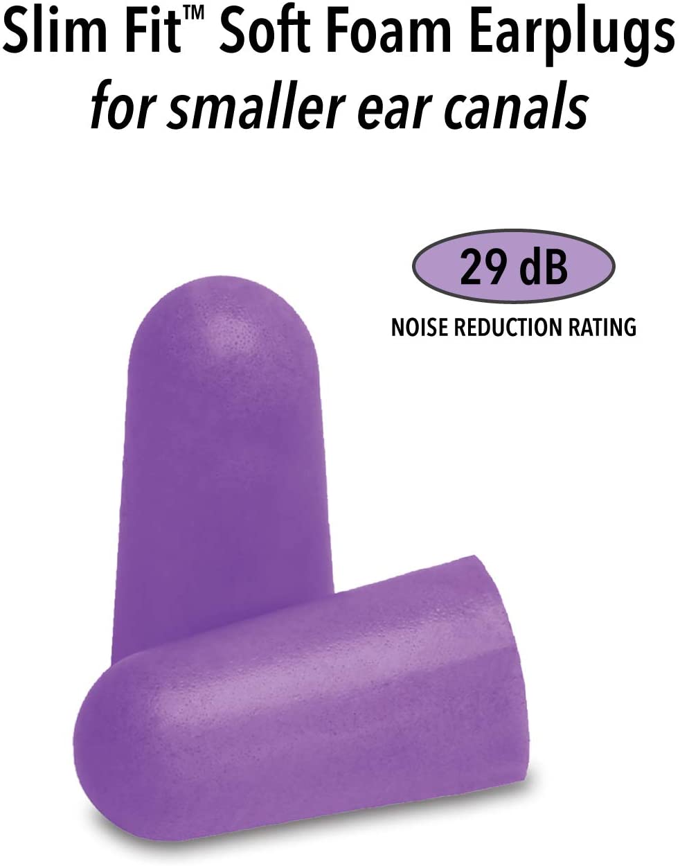 Mack's Safesound Soft Foam Slim Fit Earplugs - Pack of 10 works, Purple, 20 count (Pack of 1) - Image 2