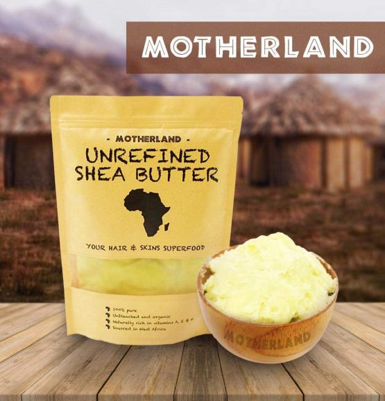 Motherland Organics Unrefined Shea Butter (400G) Organic & Raw - Image 2