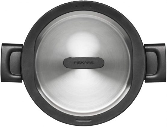 Fiskars 1052241 Casserole with Lid, Dia: 22 cm, Capacity: 5 litres, Suitable for All hobs, Stainless Steel/Plastic, Hard Face, 5 liters - Image 3