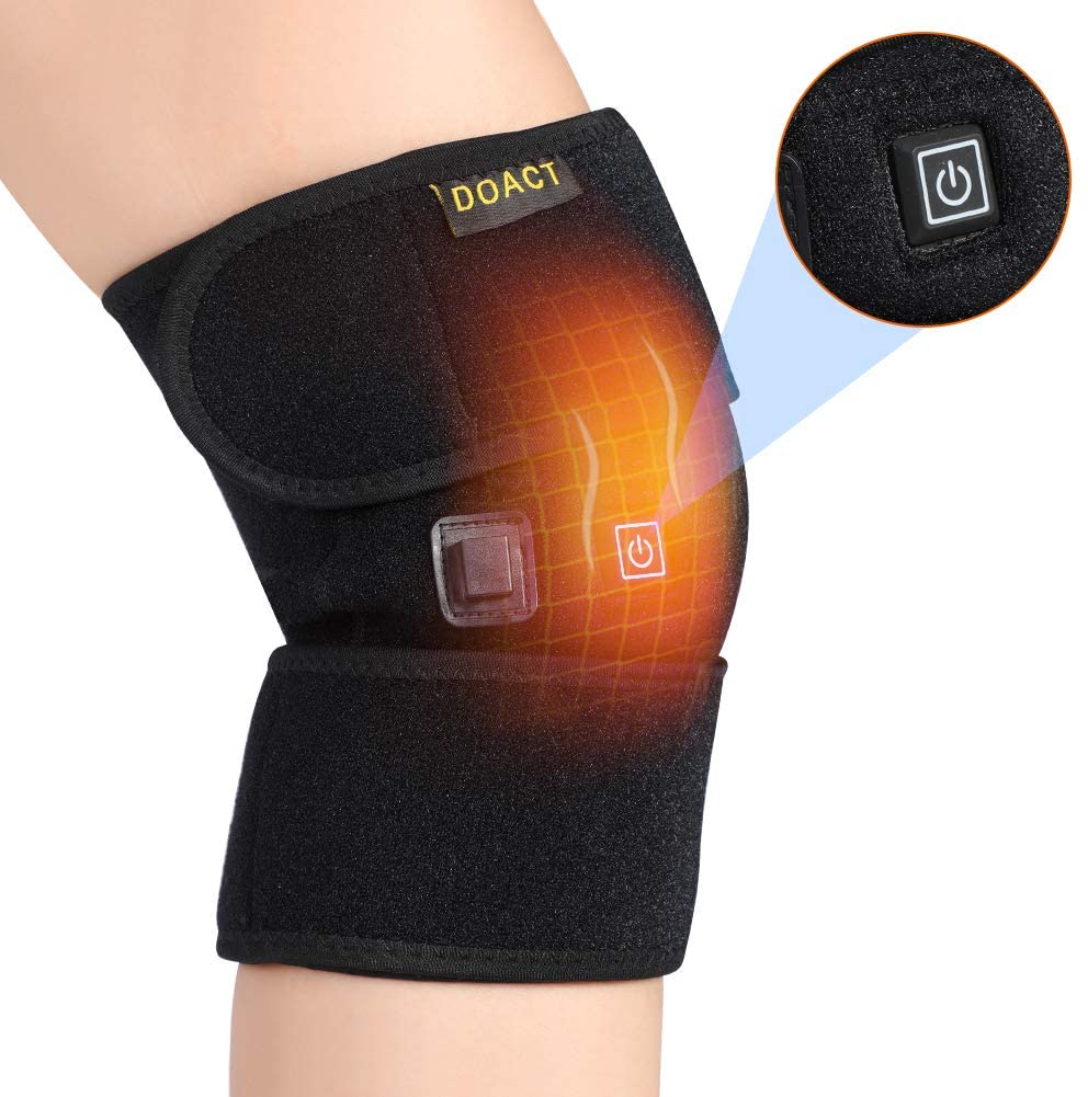 DOACT Heated Knee Pad, USB Knee Support Brace for Arthritis, Electric
