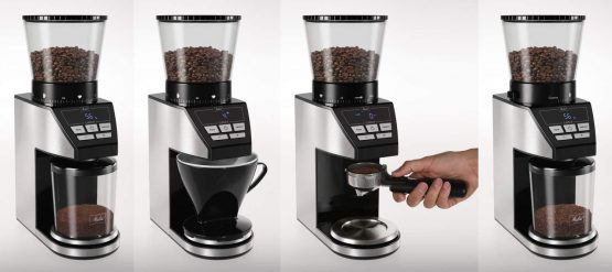 Melitta 6766579 Grinder CALIBRA EU, 160 W, Black/Stainless Steel - Image 3