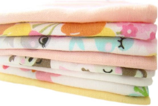 CuteOn Cotton Soft Baby Washcloths Baby Towels, Pack of 8, 11.8" x 11.8" 01-Boy - Image 3
