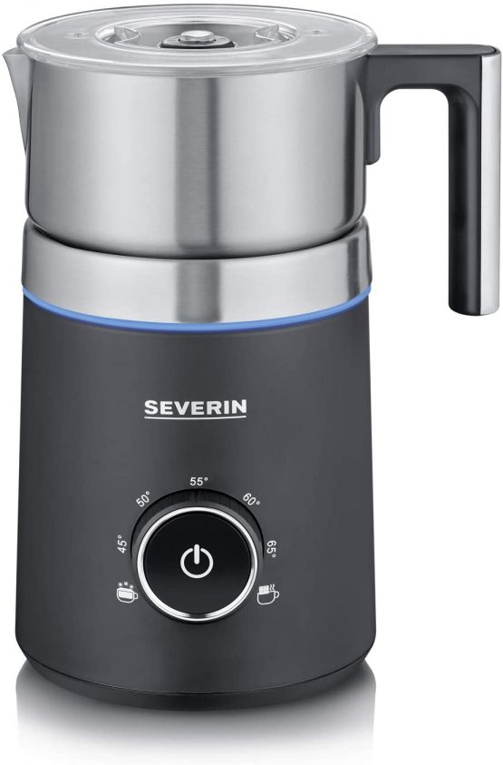 Severin SM 3586 Induction Milk Frother Spuma 700, milliliters, Black-Stainless Steel