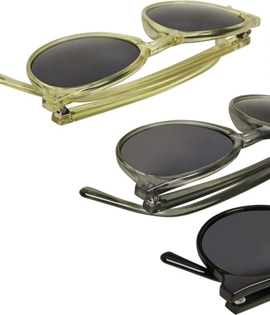 Urban Classics Unisex Kids’ Sonnebrille Sunglasses Cypress 3-Pack, Black/lightgrey/Yellow, One Size - Image 2