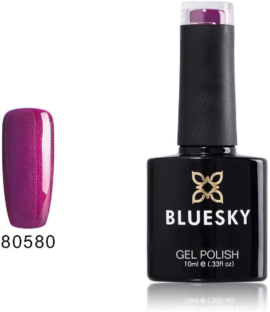Bluesky Gel Nail Polish, Tango Passion 80580, Dark Purple, Long Lasting, Chip Resistant, 10 ml (Requires Drying Under UV LED Lamp)