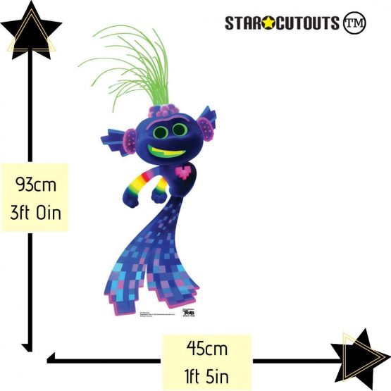 Star Cutouts Ltd Star SC1496 Trollex Techno Cardboard Standee/Standup/Cutout Height 93cm Width 45cm, Multicolour - Image 4