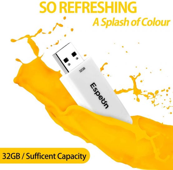 Espeon 3-Pack 32GB USB 2.0 Flash Drive, Vibrant colours - Orange, Yellow, Red - Image 3