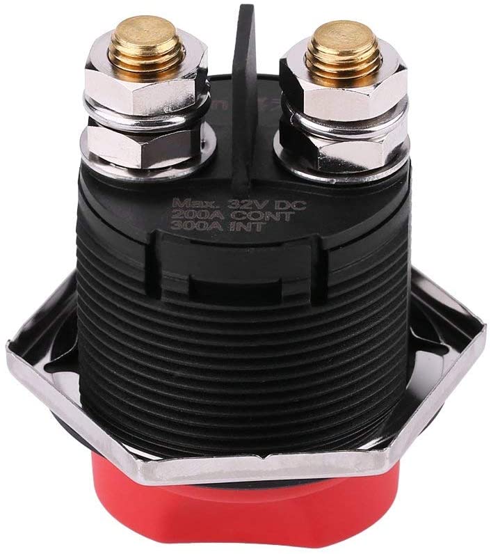 On Off Car Battery Isolator Selector Switch, Max 32V 200A CONT 300A INT ...
