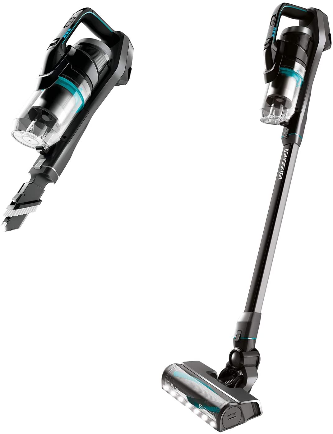 BISSELL Icon 25V Cordless Stick Vacuum, Black/Electric Blue