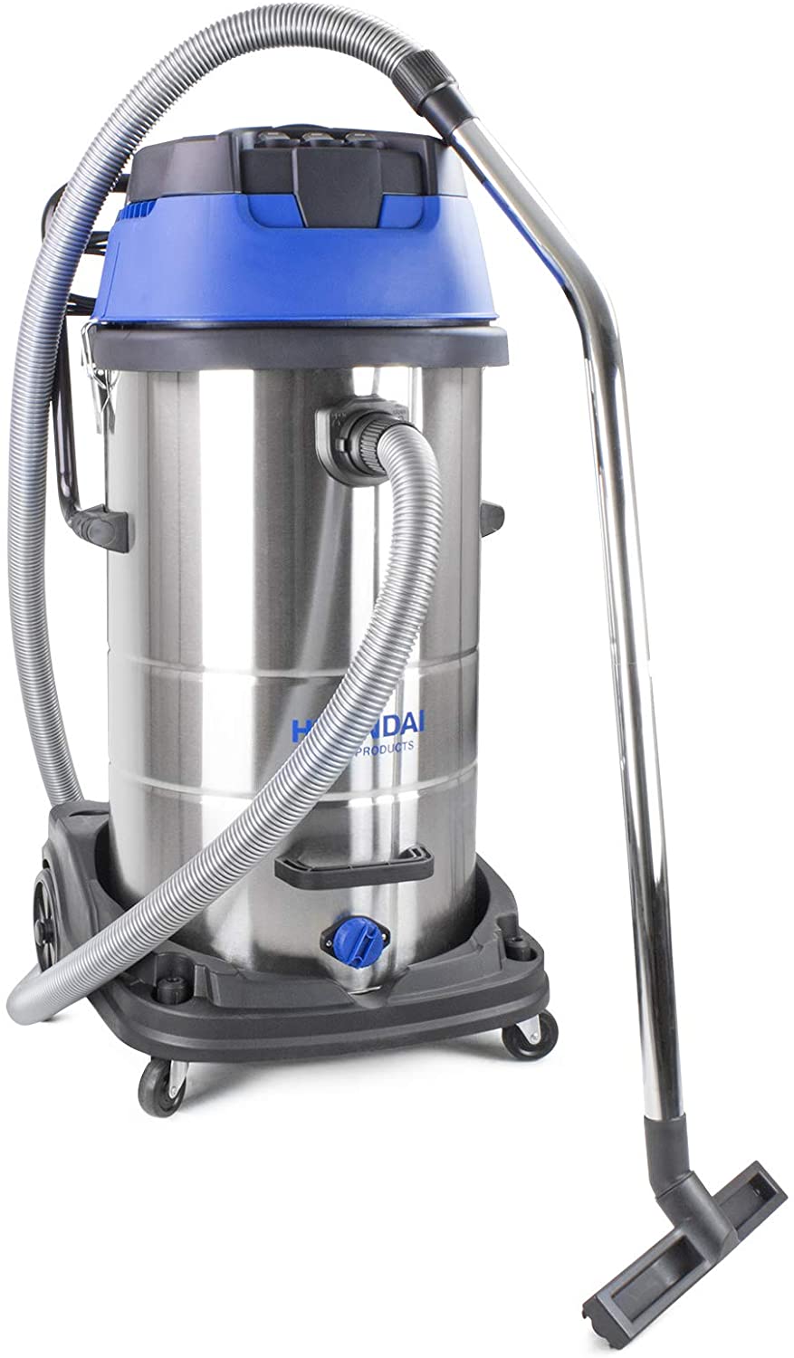 HYUNDAI 3000W 100L 2-in-1 Wet & Dry Vacuum Cleaner, Powerful Industrial Vac with HEPA-Type Filtration, 5m Power Cable