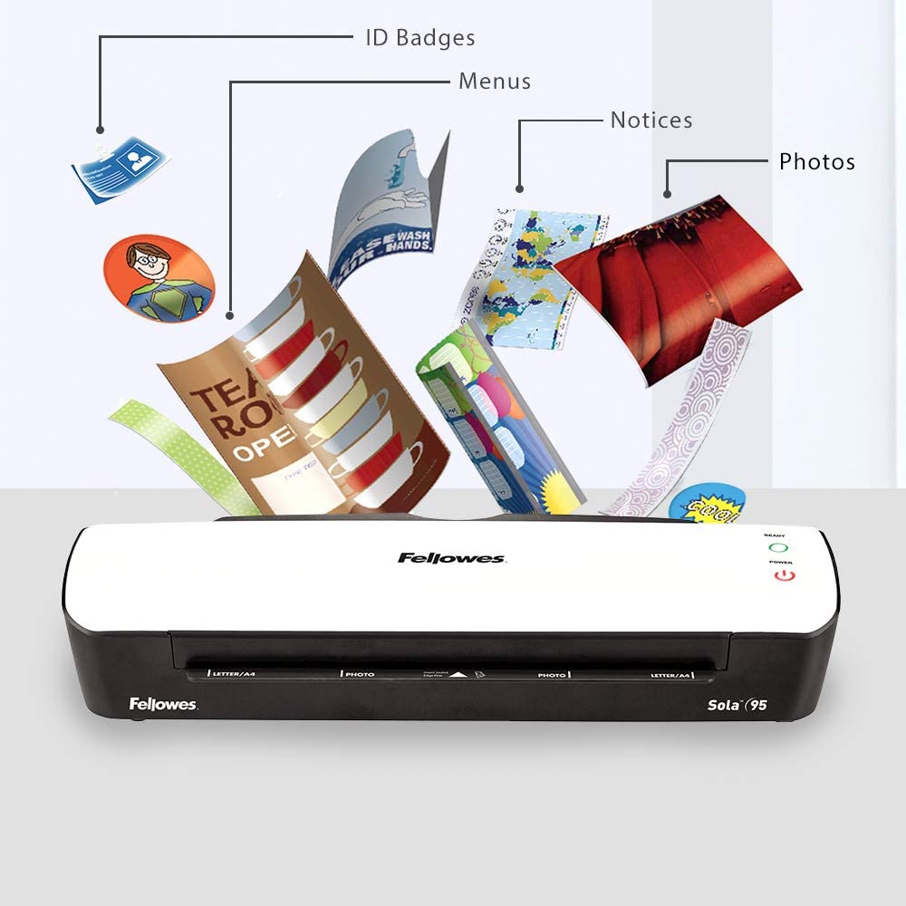 Fellowes Sola A4 Laminator Machine for Home Use, Fast 4 Minute Warm Up Time with Auto Shut Off Feature, 80-125 Micron - Image 2