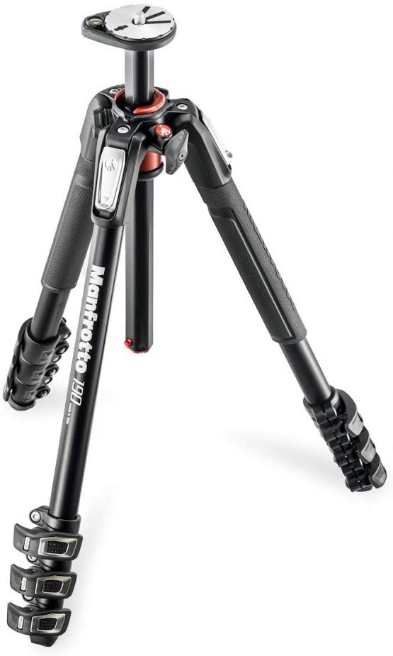 Manfrotto 190XPRO Aluminium 4 Section Tripod with Horizontal Column