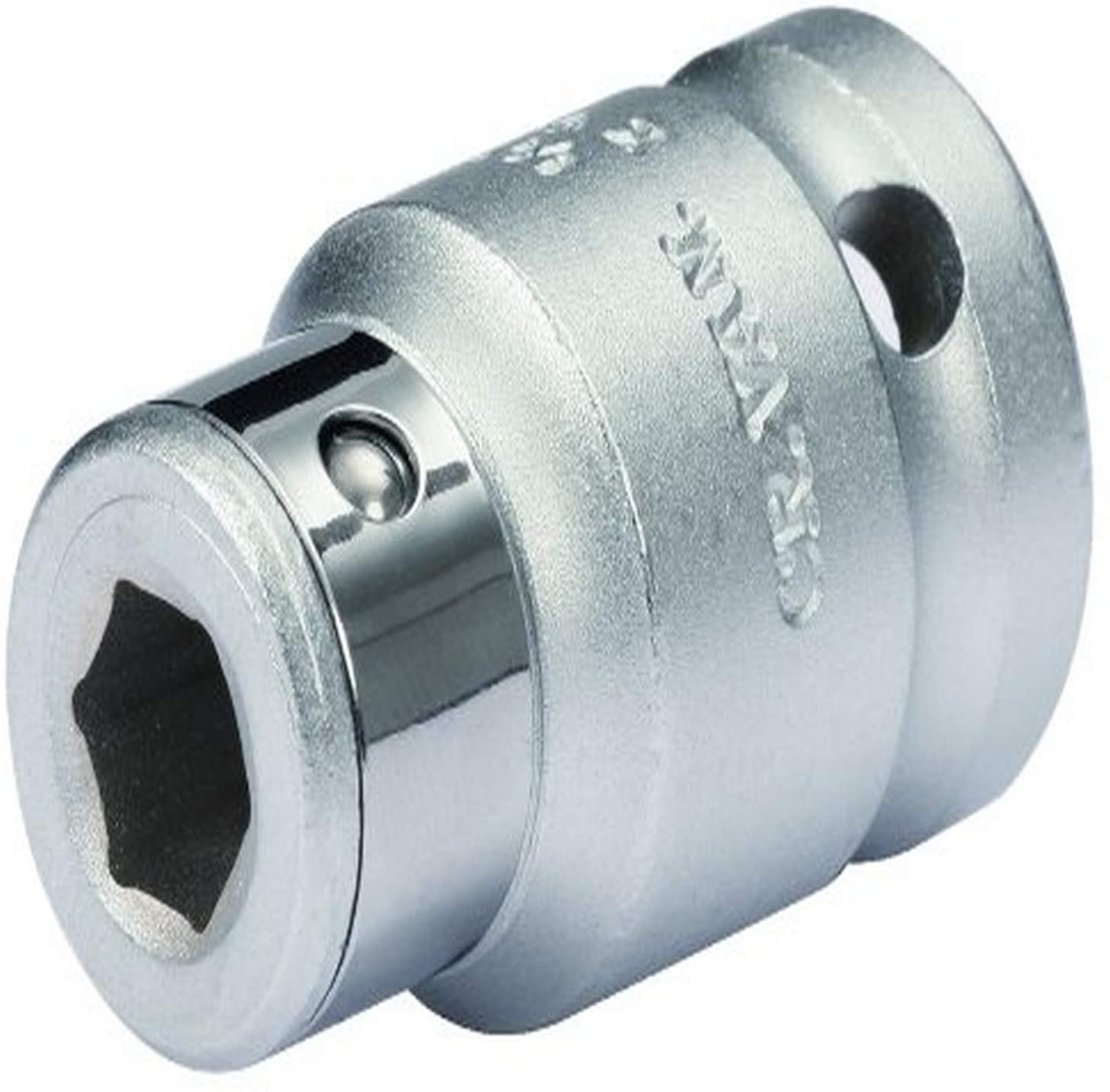 KS Tools 911.4351 1/2" Bit adaptor socket, 1/2" x 5/16", 38mm, Satin Chrome-plated