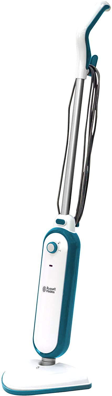 Russell Hobbs Upright Steam Mop, 1.4kW Power, 380ml Water Tank, 30-Second Heat-up, 15-Minute Run-Time, Sealed Hard Floors