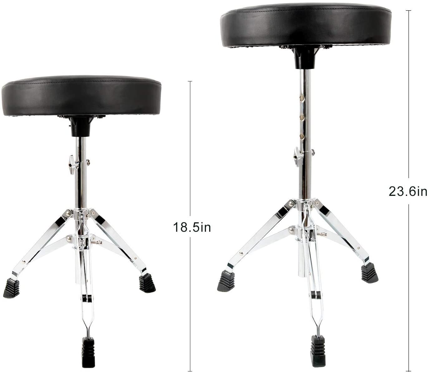 EastRock Drum Stool Drum Throne,Height Adjustable Padded Drum Seat