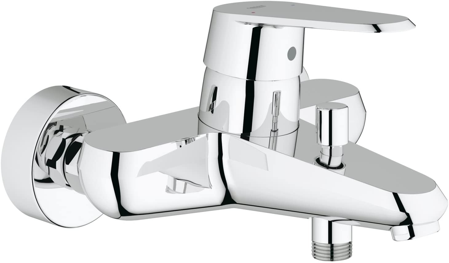 GROHE 33390002 Eurodisc Cosmopolitan Bath Tap, Regular Spout, Chrom; Für Wandmontage, WALL-MOUNTED