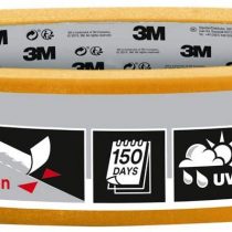 3M Masking Tape 244 High Precision, medium tack, UV stable, indoors & outdoors, 24 mm x 50 m