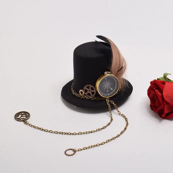BLESSUME Steampunk Mini Top Hat Hair Clip - Image 4