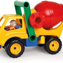 Lena 04353 Aktive Truck, Construction Vehicle Approx. 28 cm, with Mixing Drum Figure, Concrete Mixer Play Set for Children from 2 Years