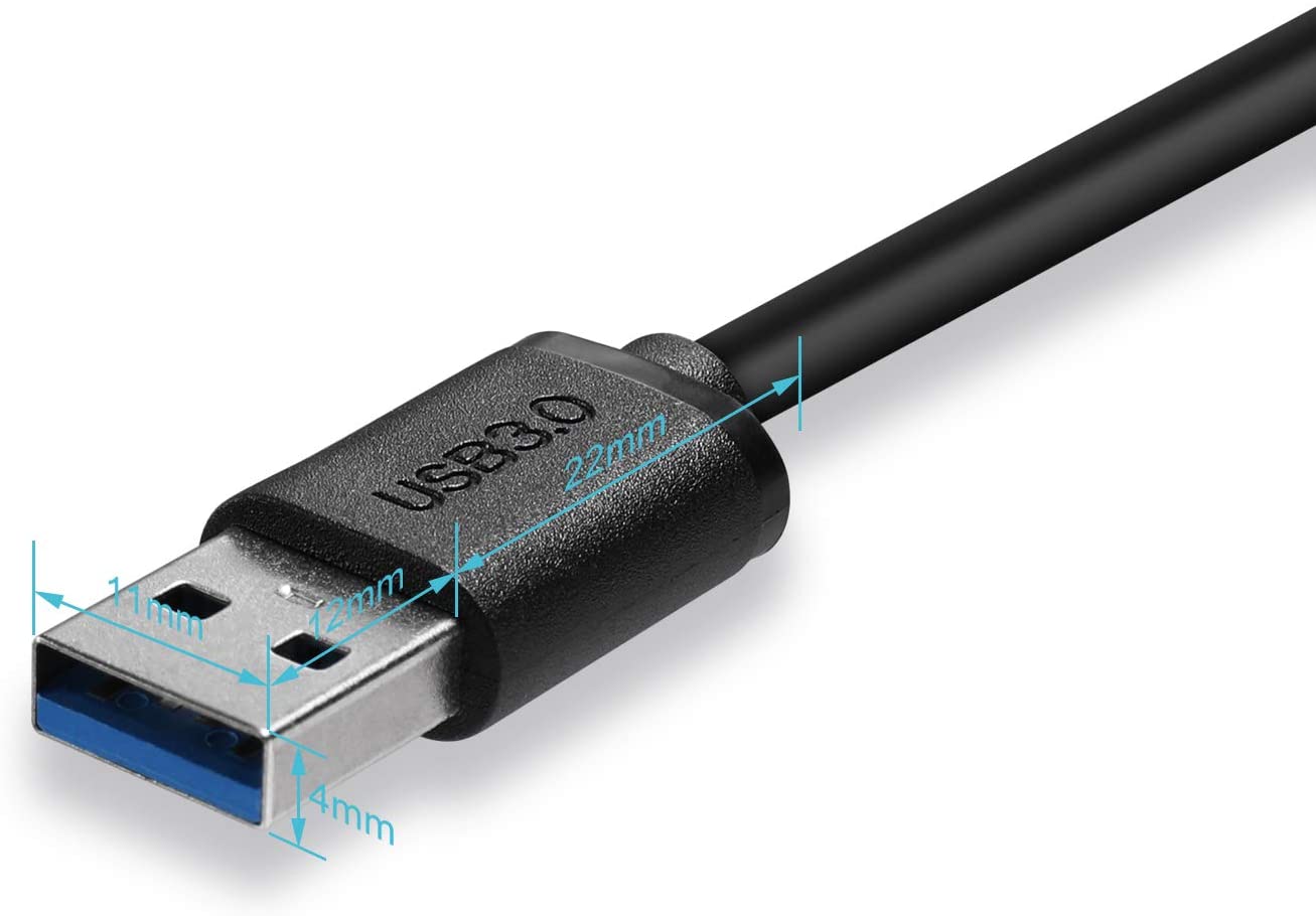 UYGHHK USB Cable, USB to USB 3.0 Type A Male to Male High Speed Data Transfer Lead for External Hard Drive Laptop Cooler, DVD - Image 4
