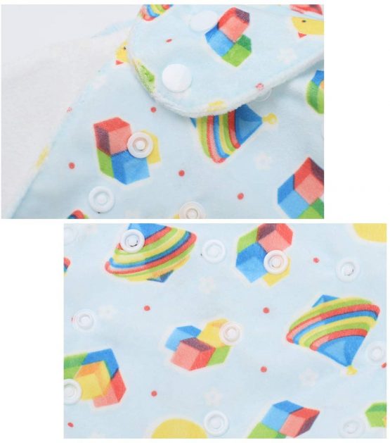 DEBAIJIA Baby Cloth Diaper Pants Cover Adjustable Nappy Pool Pants Reusable Waterproof Breathable Adjustable Washable Cute Cartoon Daily Fit for 0-3 Years Newborn Toddler Infant 4 PCS - Image 4