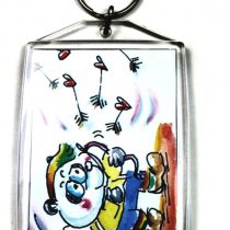 5 Jumbo Blank Photo Keyrings 76 x 51 mm Insert (3" x 2") 83721