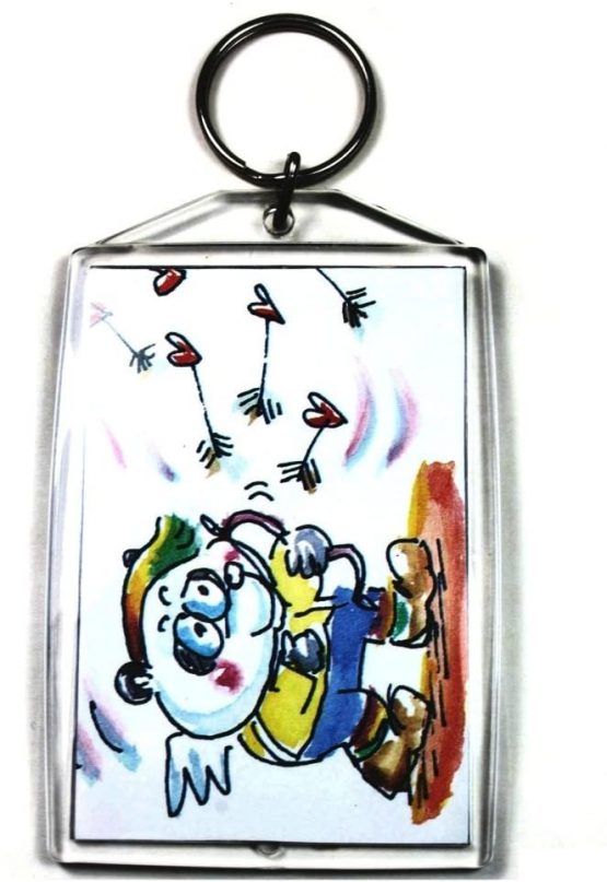 5 Jumbo Blank Photo Keyrings 76 x 51 mm Insert (3" x 2") 83721