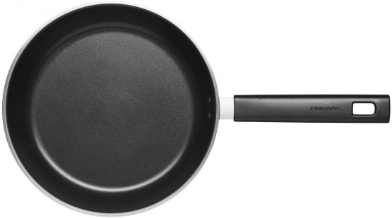 Fiskars 1052246 Frying Pan, Dia: 26 cm, Suitable for All hobs, Stainless Steel/Plastic, Scratch-Resistant, Hard Face, Black - Image 3