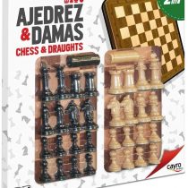 Cayro - Wooden Chess and Checkers - Game of observation and logic - table game - Development of cognitive skills and multiple intelligences - Traditional game (094)