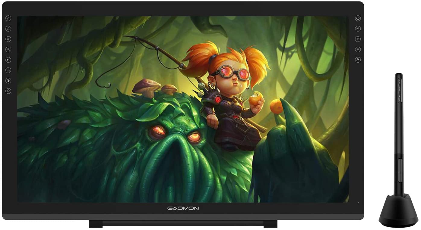 GAOMON PD2200 21.5 Inches Full Lamination Graphics Drawing Display with 8 Touch keys and 120% sRGB, for CG Drawing & Art Design