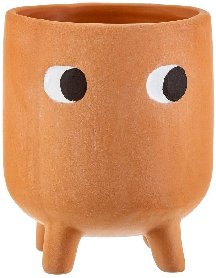 Sass & Belle Little Leggy Terracotta Planter, Brown
