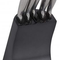Morphy Richards Accents 46290 5 Piece Knife Block with High Grade Polished Stainless Steel Knives, Black