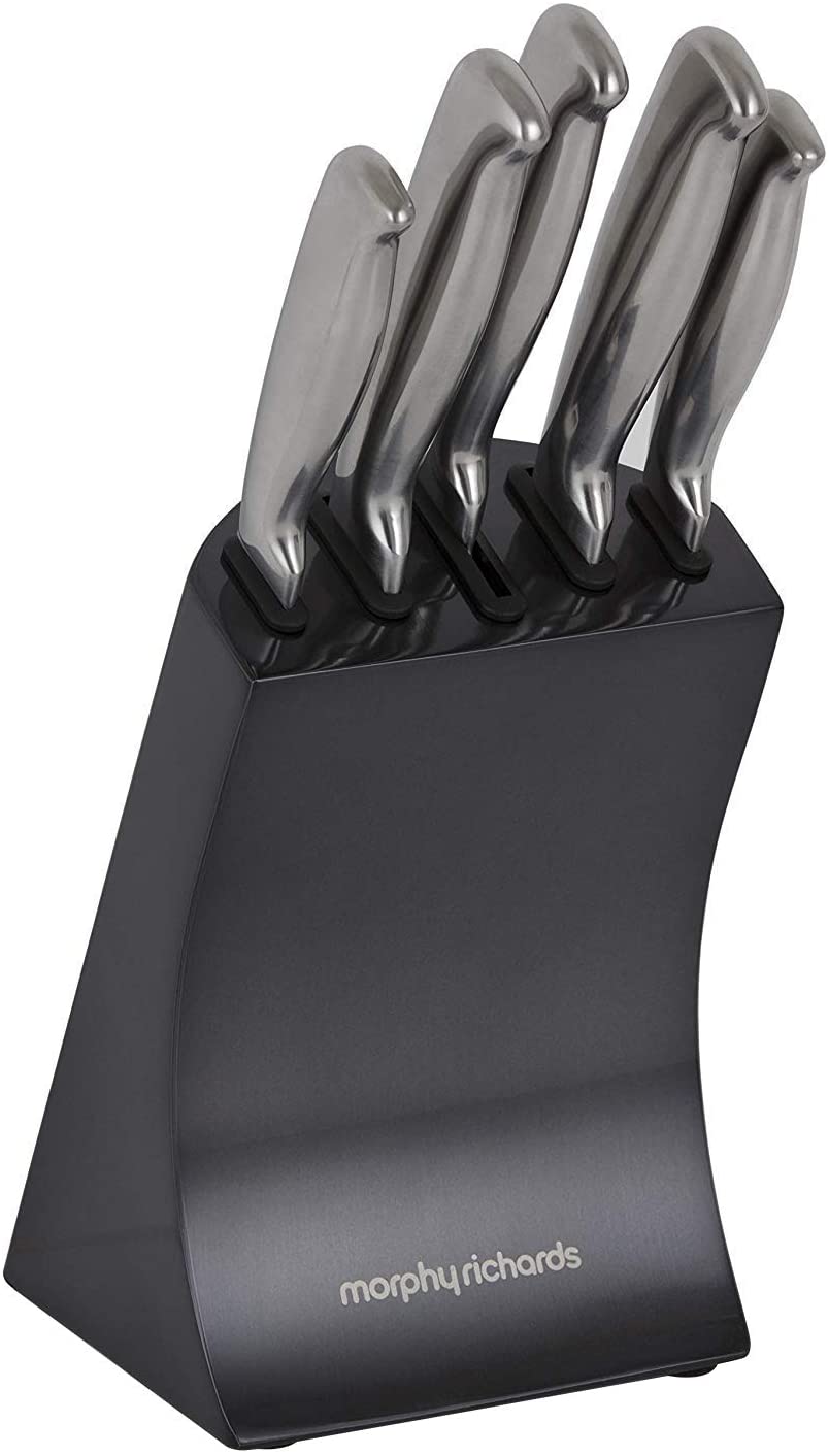 morphy richards knife block grey