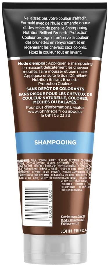 JOHN FRIEDA Brilliant Brunette Colour Protection Nutrition Shampoo 250 ml, chestnut, 250 ml (Pack of 1) - Image 2