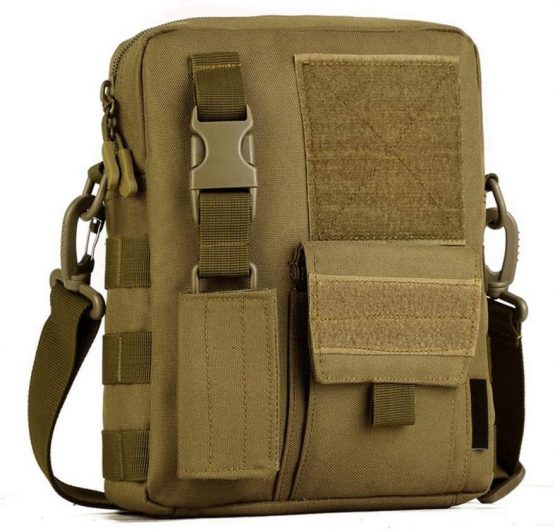 HUNTVP Messenger Bag Crossbody Shoulder Bag Casual Pack Key Satchel Multiple Pockets for Men Work and School Sport Outdoors