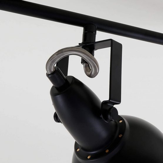 Briloner Leuchten - Ceiling Light, 4-Bulb Spotlight, Rotatable and Pivotable Spinner, Retro/Vintage, 4 x E14, 40 Watt, Metal, Black-Gold, 790x190mm (LxH),2049-045 - Image 4