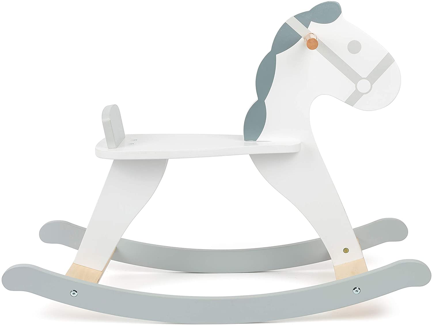 Small Foot 11523 Skandi Rocking Horse, made of wood, in a Scandinavian style with light colours, for ages 3+ years - Image 2