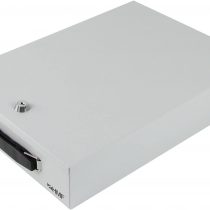 HMF 141-07 Document Box Tray Security Box Din A4, 37,5 x 26,5 x 8,0 Centimeter, Light Gray