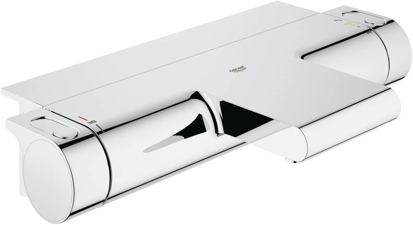 Grohe 34464001 Grohtherm 2000 Thermostat Bath Mixer Tap with Repository, Silver, mit EasyReach Ablage - Image 3