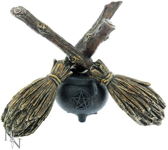 Nemesis Now B1867F6 Broomstick Crystal Ball Crystal Ball Holder 16cm Brown - Image 2
