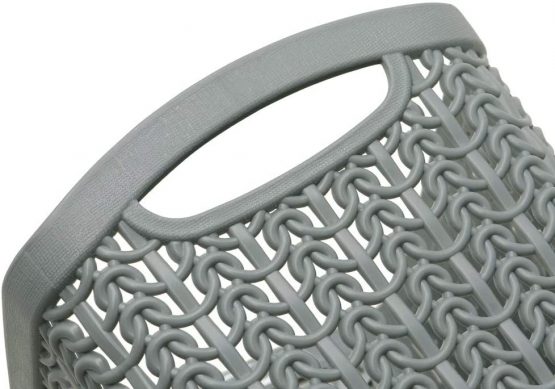 JVL 13-358GY Knit Design Loop Plastic Set of 3 Storage Box 1.5L, Grey 11 x 17 x 13, One size - Image 4