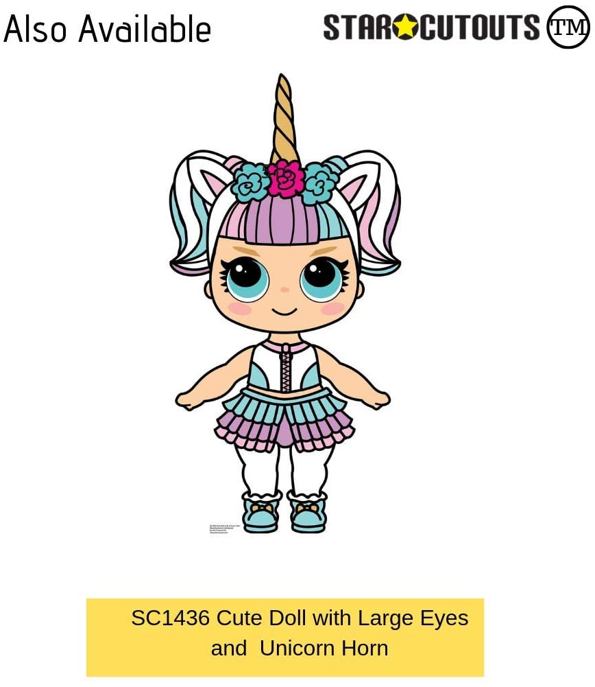 STAR CUTOUTS SC1435 Doll with Large Eyes and Shades Cardboard Cutout Create The Perfect Family, Anniversary, Wedding - Image 4