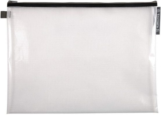 Exacompta 34160E – Eva 30/10th 29.7 x 42 cm Soft Plastic Zipped Pouch, Random Colour - Image 3