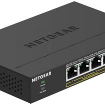 NETGEAR PoE Switch 5 Port Gigabit Ethernet Unmanaged Network Switch (GS305PP) - with 4 x PoE+ @ 83W, Desktop or Wall Mount