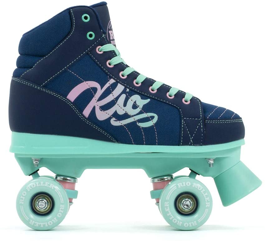 Rio Roller Roller Skates Brand Unisex Children, Navy/Green (Multicoloured), 37 - Image 2