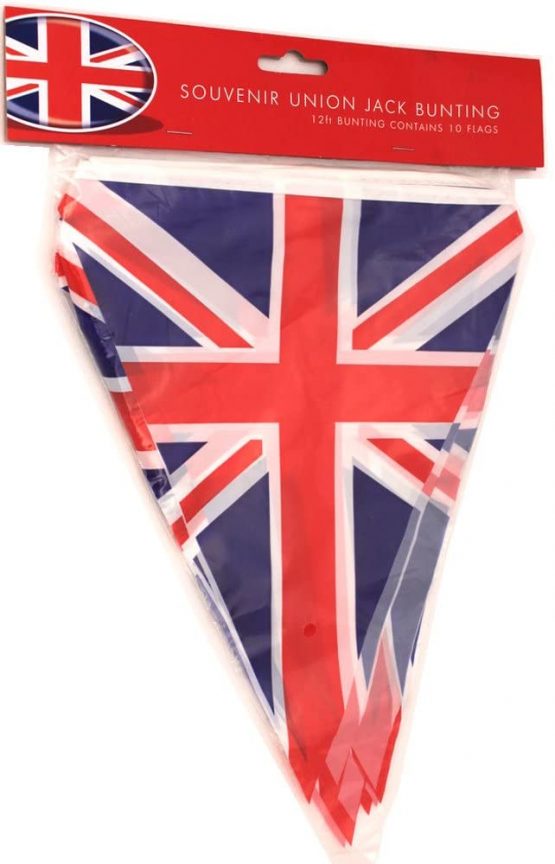 Bunting ~ Souvenir Celebration UNION JACK Bunting ~Jubilee ~ Party ~ Olympic ~ (Plastic)