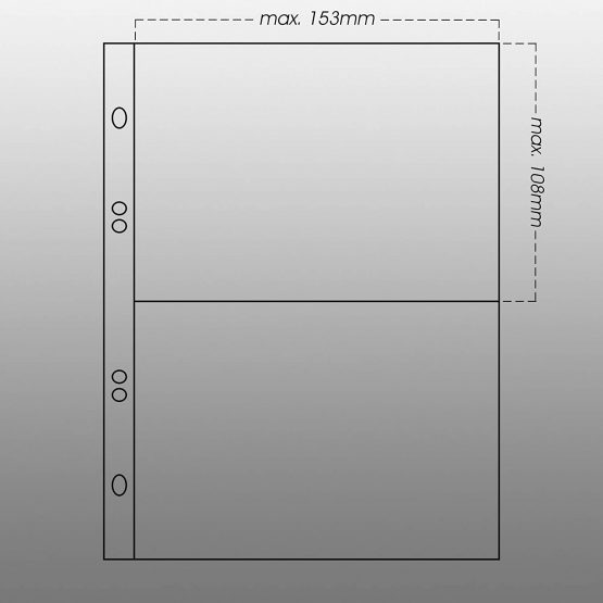 Prophila Postcard Album with 20 pockets for 40 Postcards - Image 2