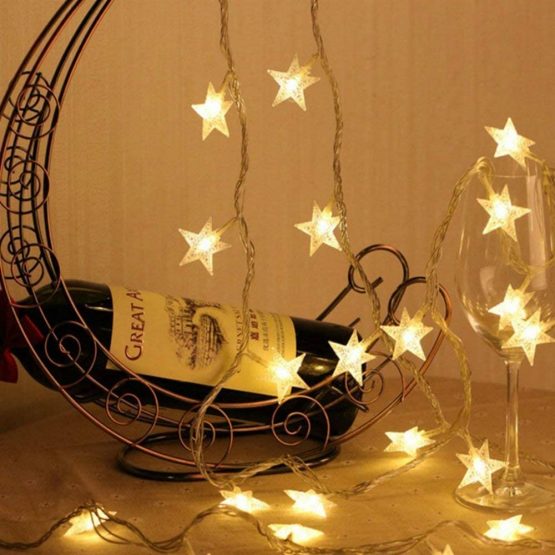 Fairy Lights Battery Powered Stars String Lights 5M 50 LED ...